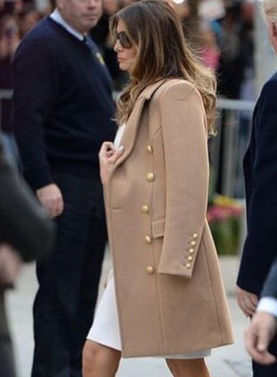 Melania Trump Election Day Wool Coat