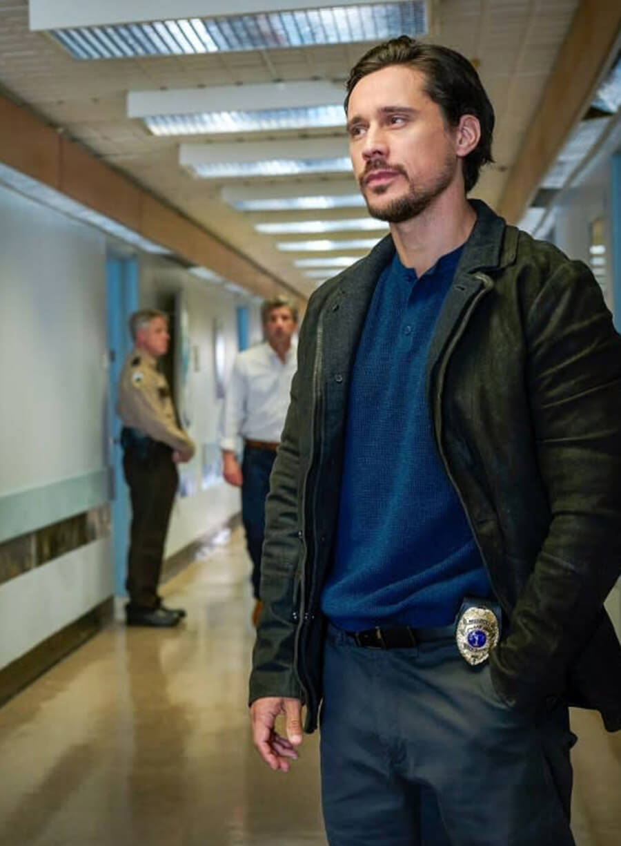 Memory Of A Killer 2026 Peter Gadiot Black Jacket