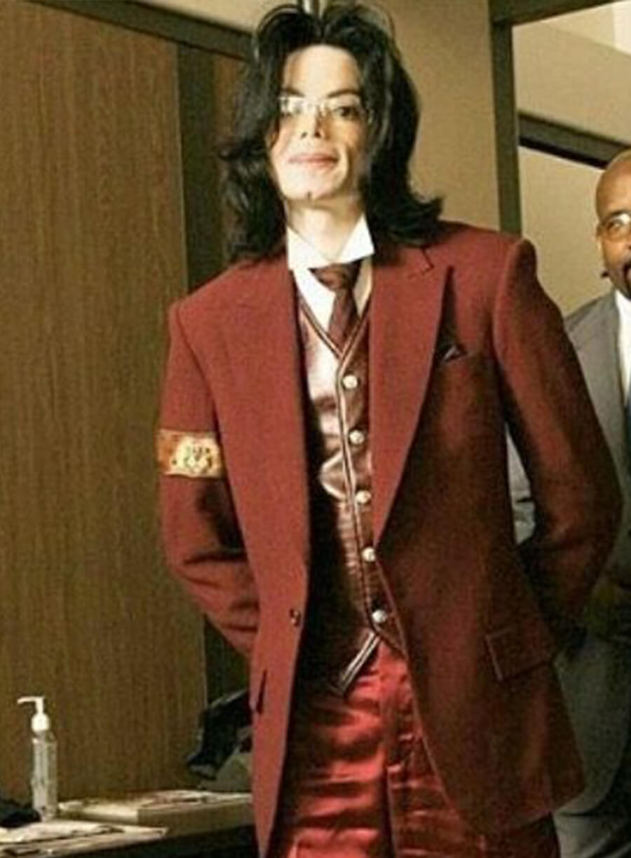 Michael Jackson Maroon Blazer