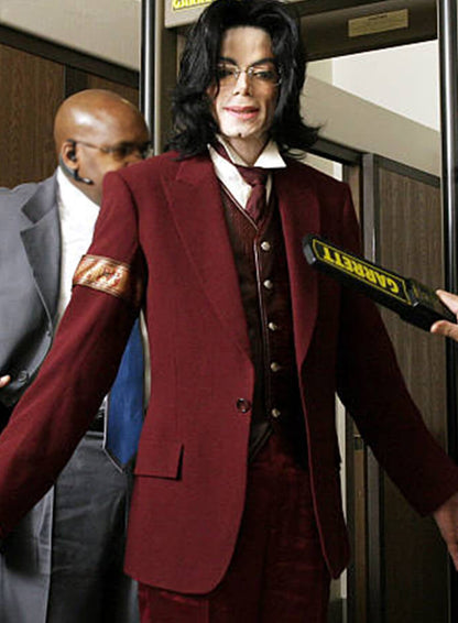 Michael Jackson Maroon Blazer