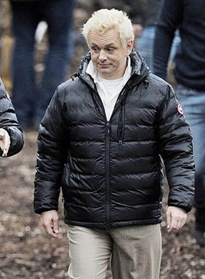 Michael Sheen Good Omens Puffer Jacket