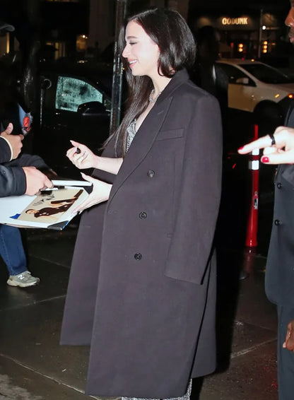 Mikey Madison The Social Reckoning Premiere Overcoat
