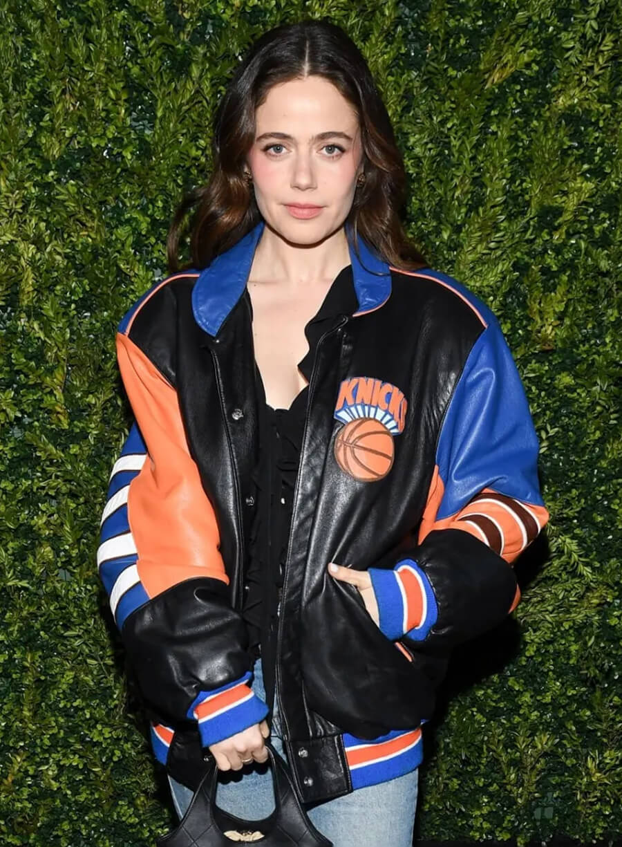 Molly Gordon New York Knicks Leather Jacket