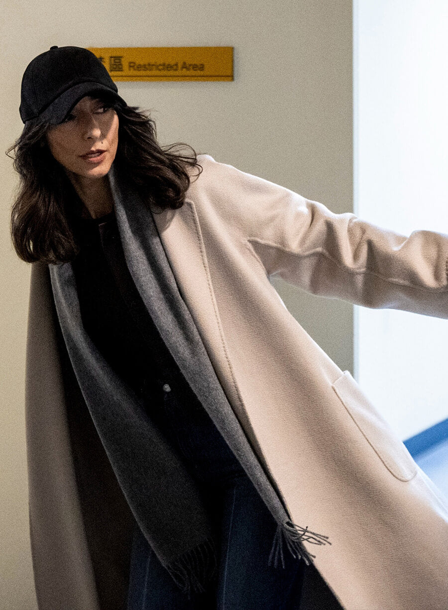 Nikki Reynard CIA 2026 Beige Coat