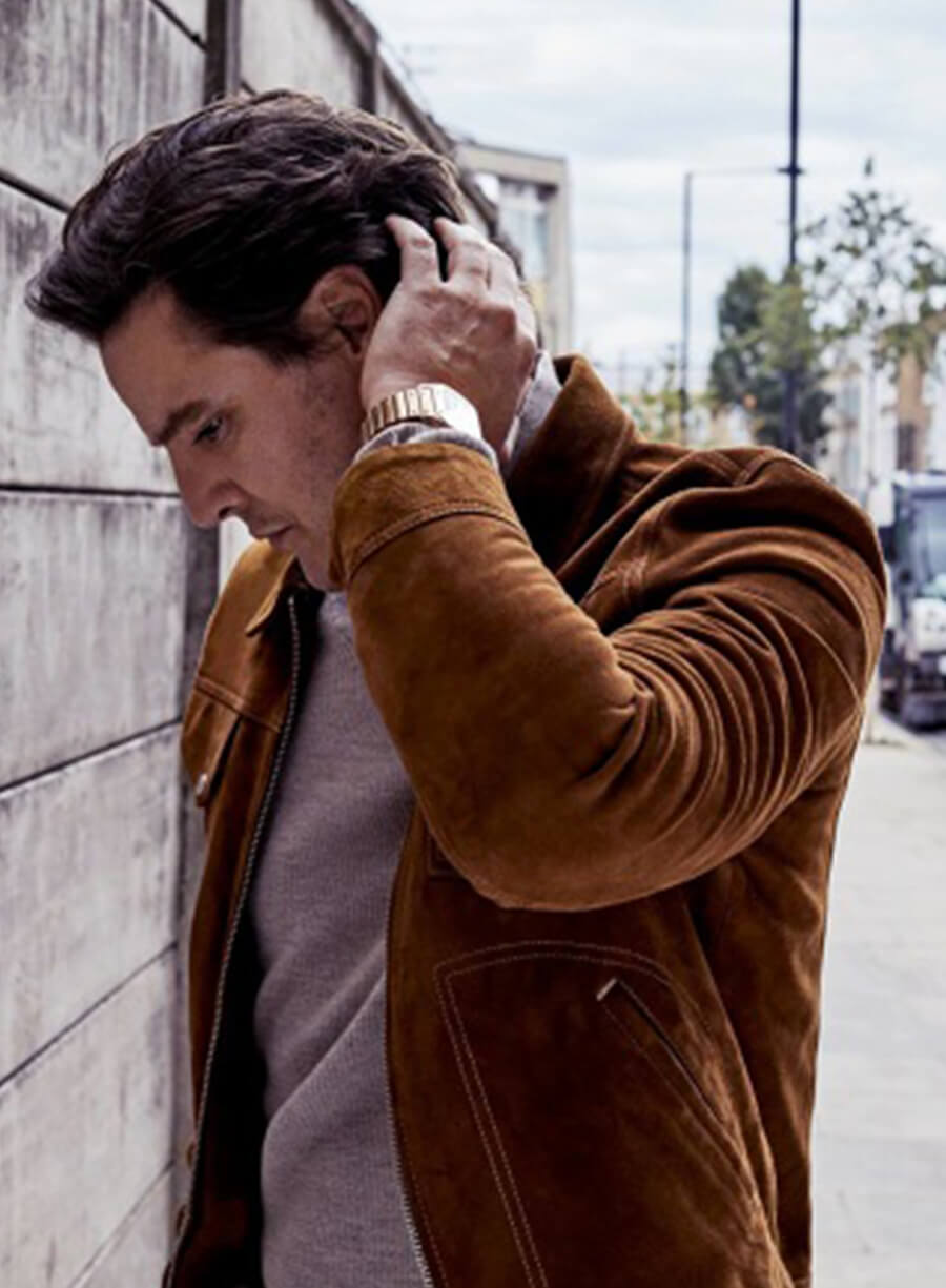 Pedro Pascal Brown Suede Jacket