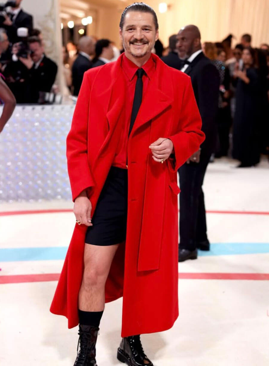 Pedro Pascal Met Gala Red Coat