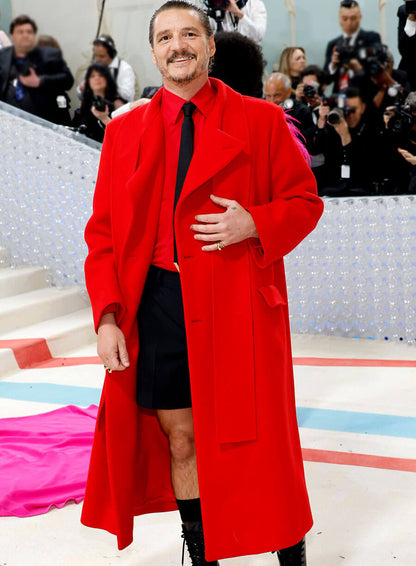 Pedro Pascal Met Gala Red Coat