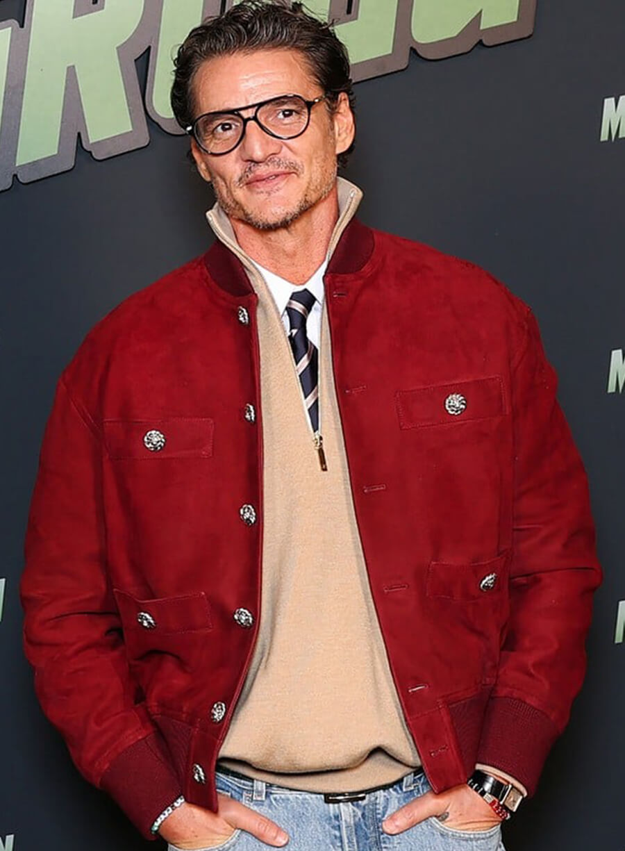 Pedro Pascal Star Wars: The Mandalorian and Grogu Suede Jacket