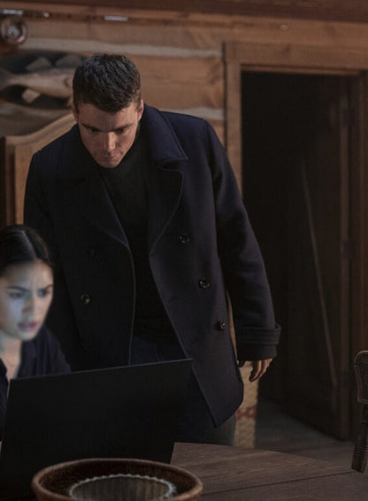 Peter Sutherland The Night Agent Peacoat