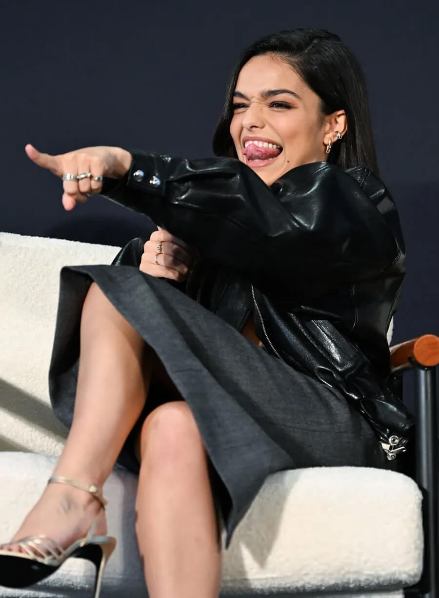 Rachel Zegler Variety's Business of Broadway Leather Jacket