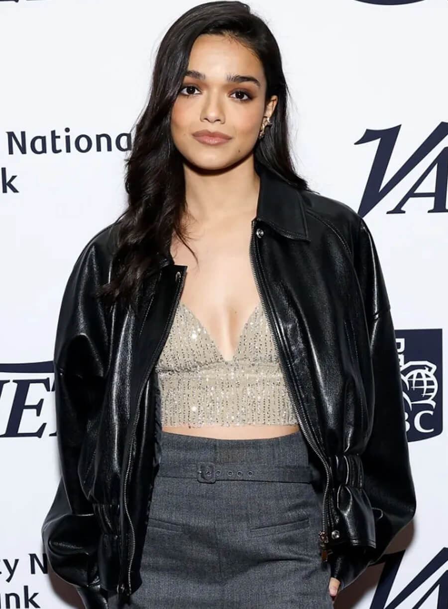 Rachel Zegler Variety's Business of Broadway Leather Jacket