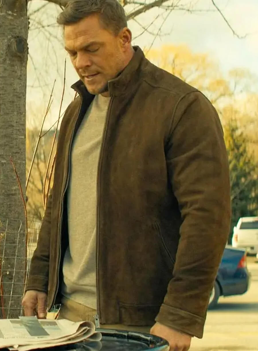 Reacher S03 Alan Ritchson Suede Jacket