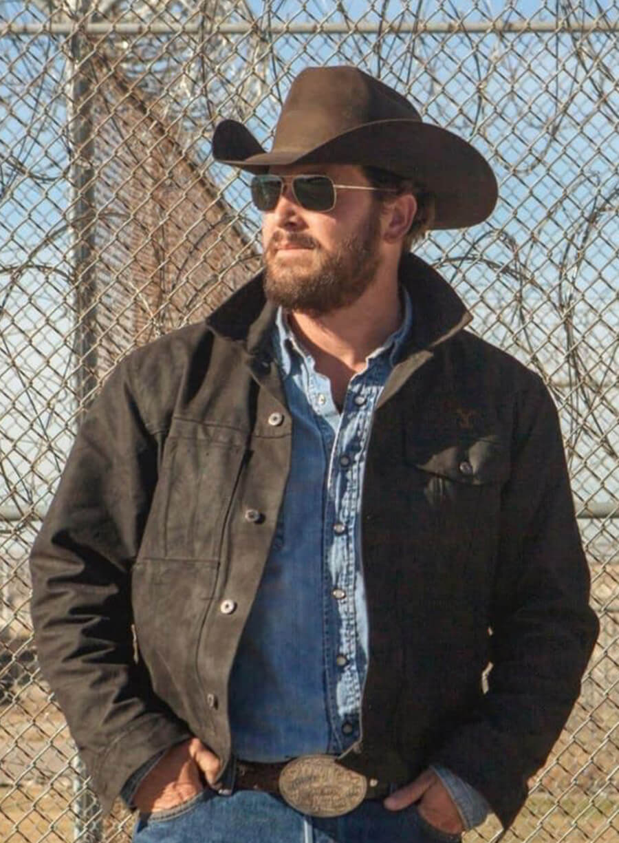 Rip Wheeler Yellowstone Black Suede Jacket
