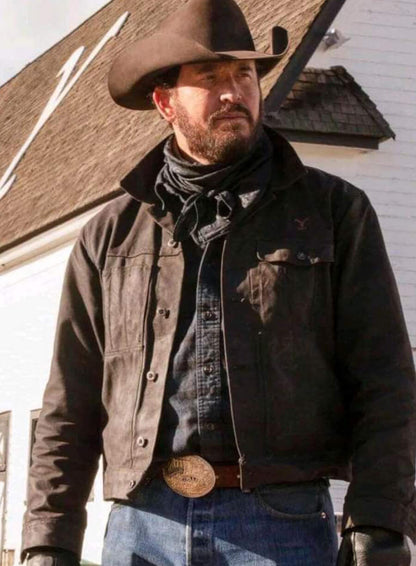 Rip Wheeler Yellowstone Black Suede Jacket