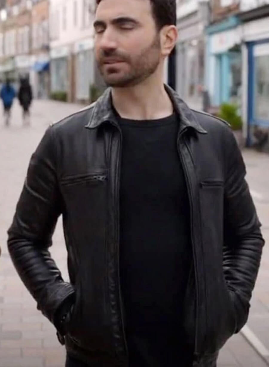 Roy Kent Ted Lasso Leather Trucker Jacket
