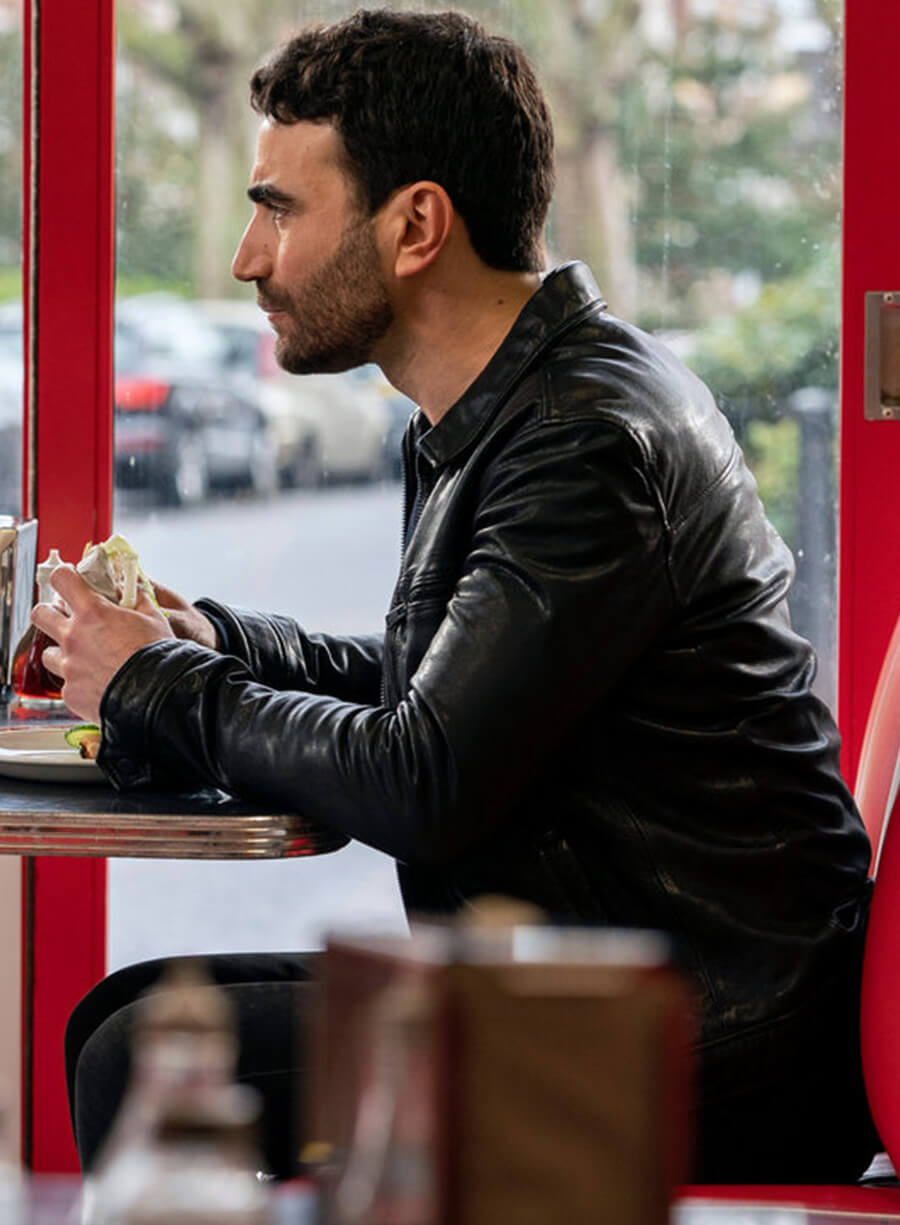 Roy Kent Ted Lasso Leather Trucker Jacket