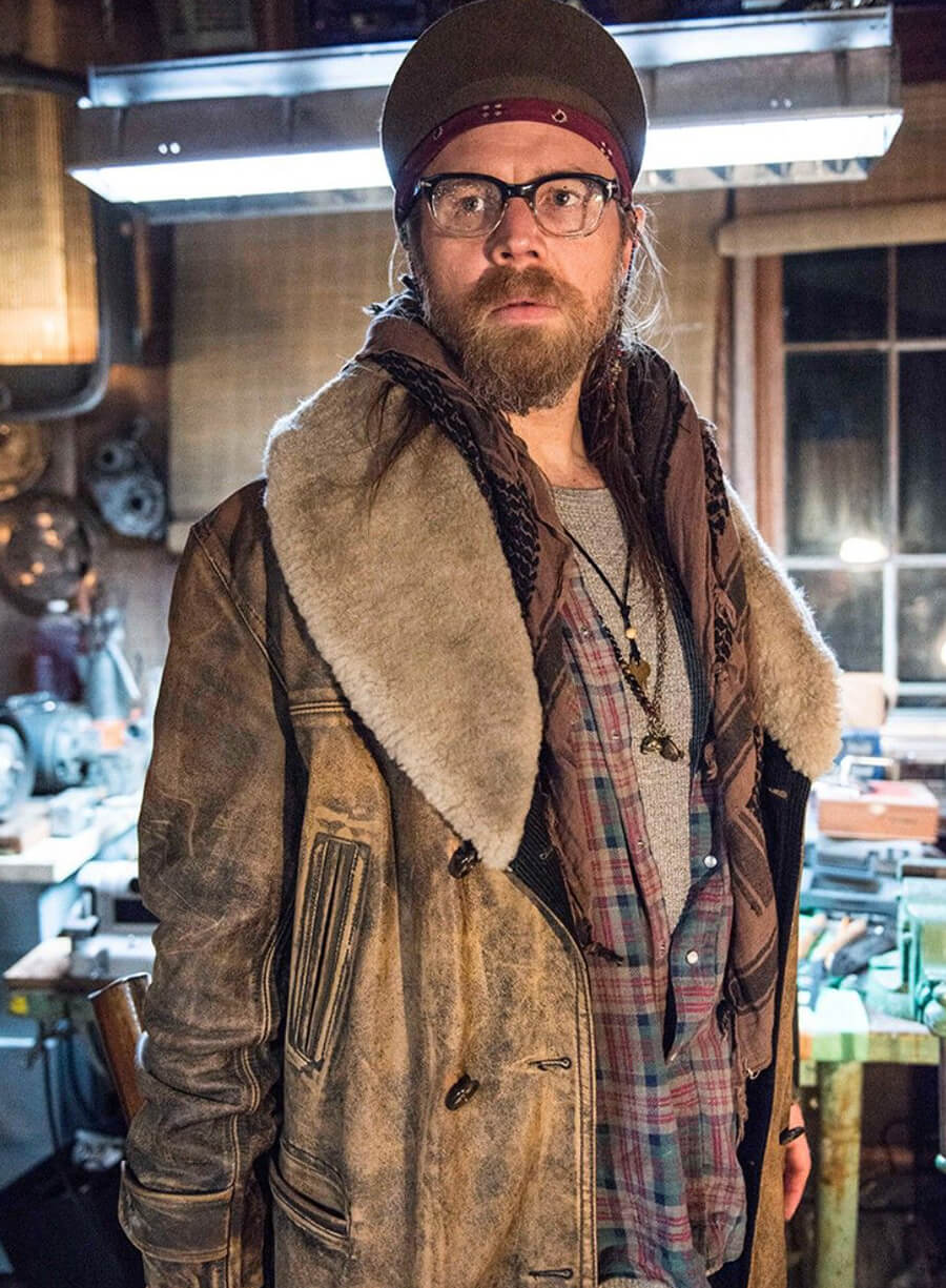 Ryan Hurst Bates Motel Brown Shearling Jacket