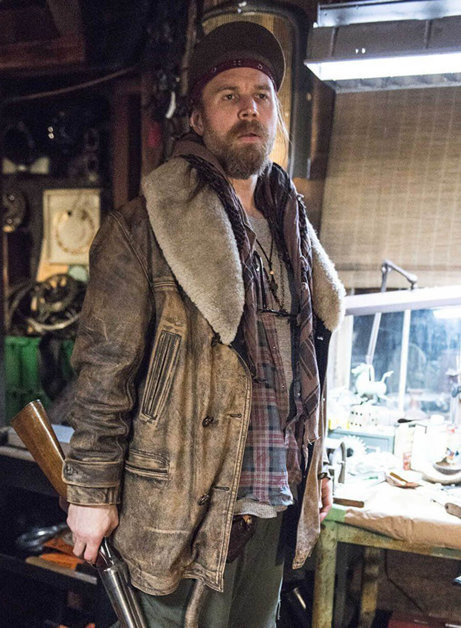 Ryan Hurst Bates Motel Brown Shearling Jacket