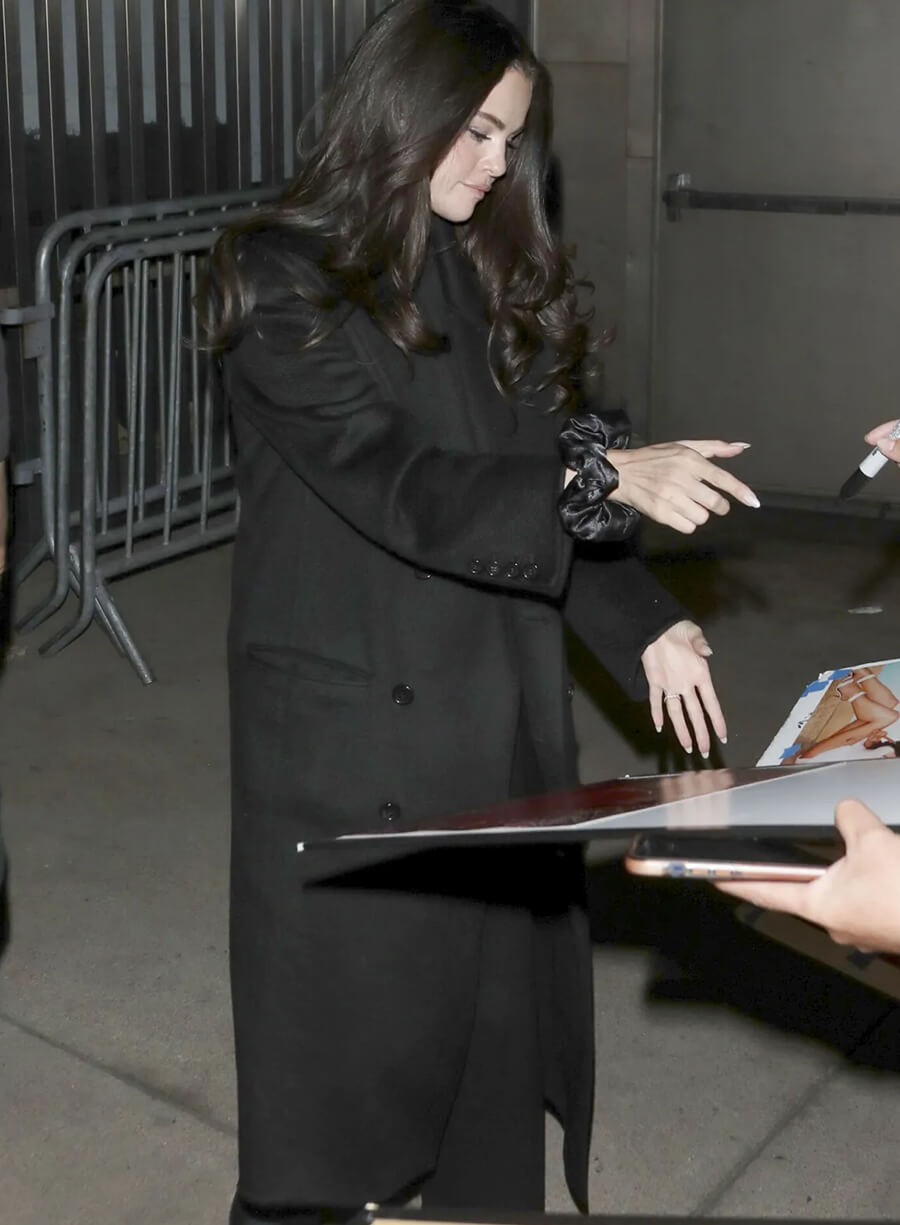 Selena Gomez Street Fighter Premiere Long Coat