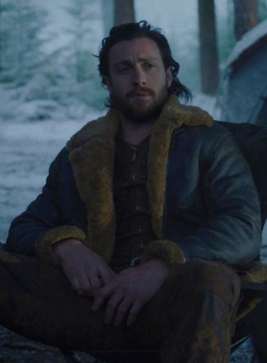 Sergei Kravinoff Kraven the Hunter Brown Shearling Jacket