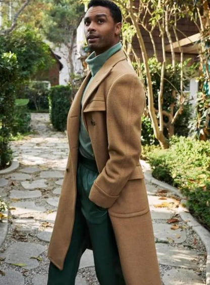 Simon Basset Bridgerton Brown Trench Coat