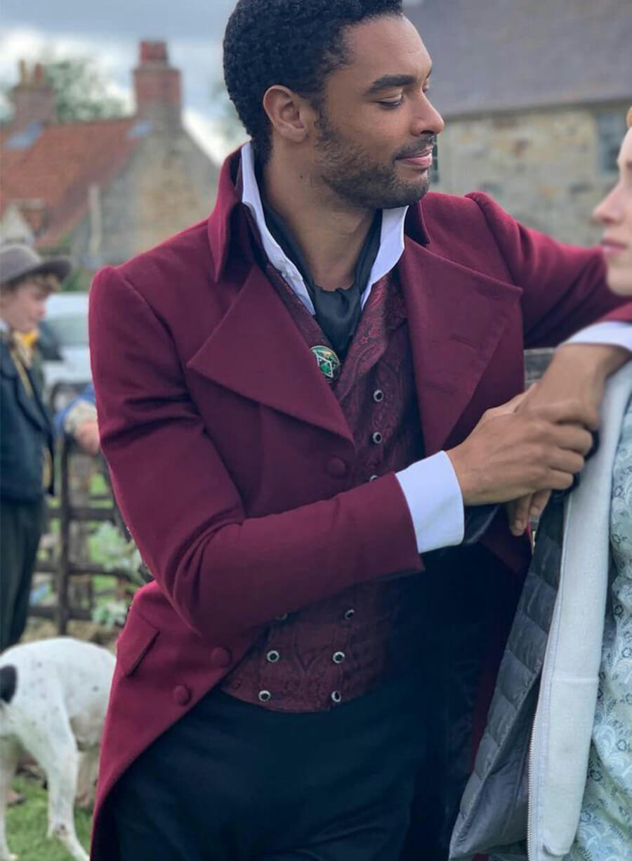 Simon Basset Bridgerton Maroon Tailcoat