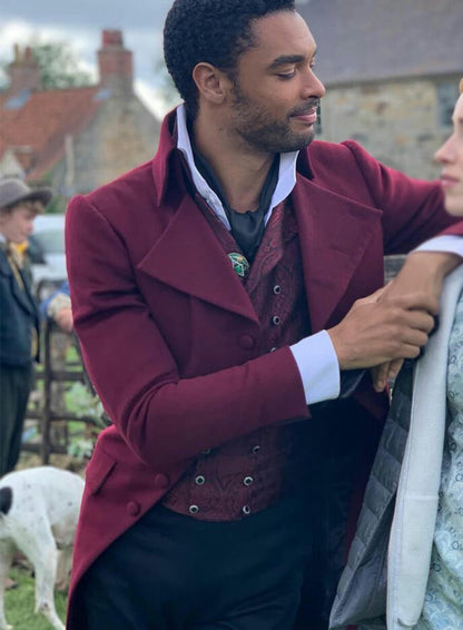 Simon Basset Bridgerton Maroon Tailcoat