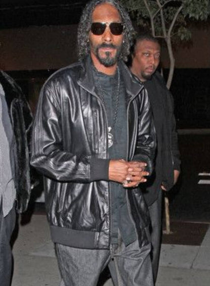 Snoop Dogg Bomber Leather Jacket