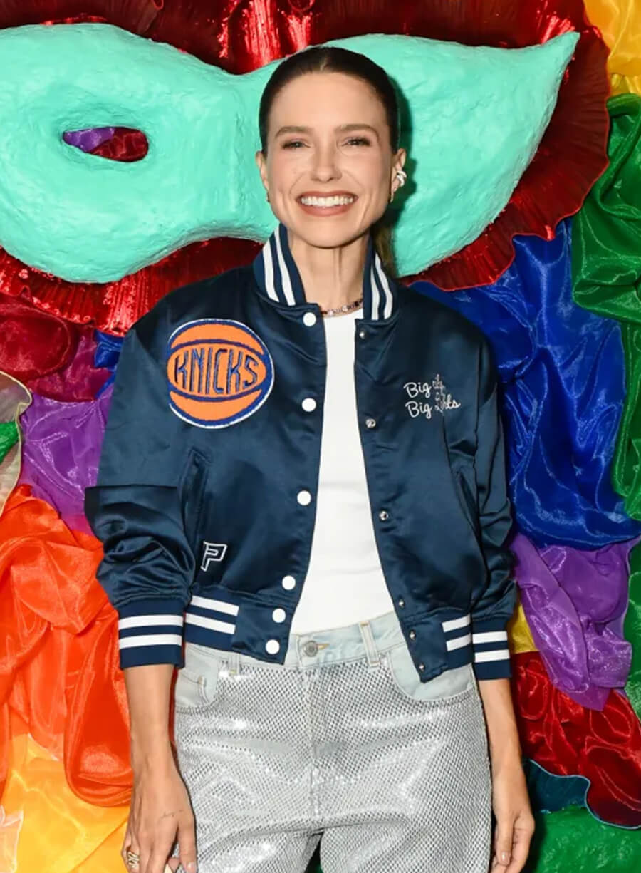 Sophia Bush Pride Event Knicks Bomber Jacket
