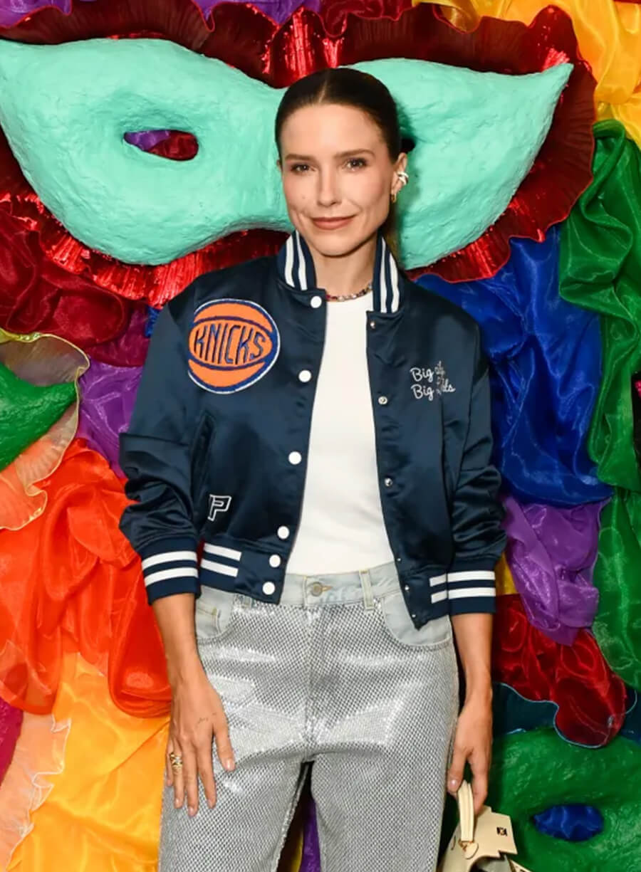 Sophia Bush Pride Event Knicks Bomber Jacket