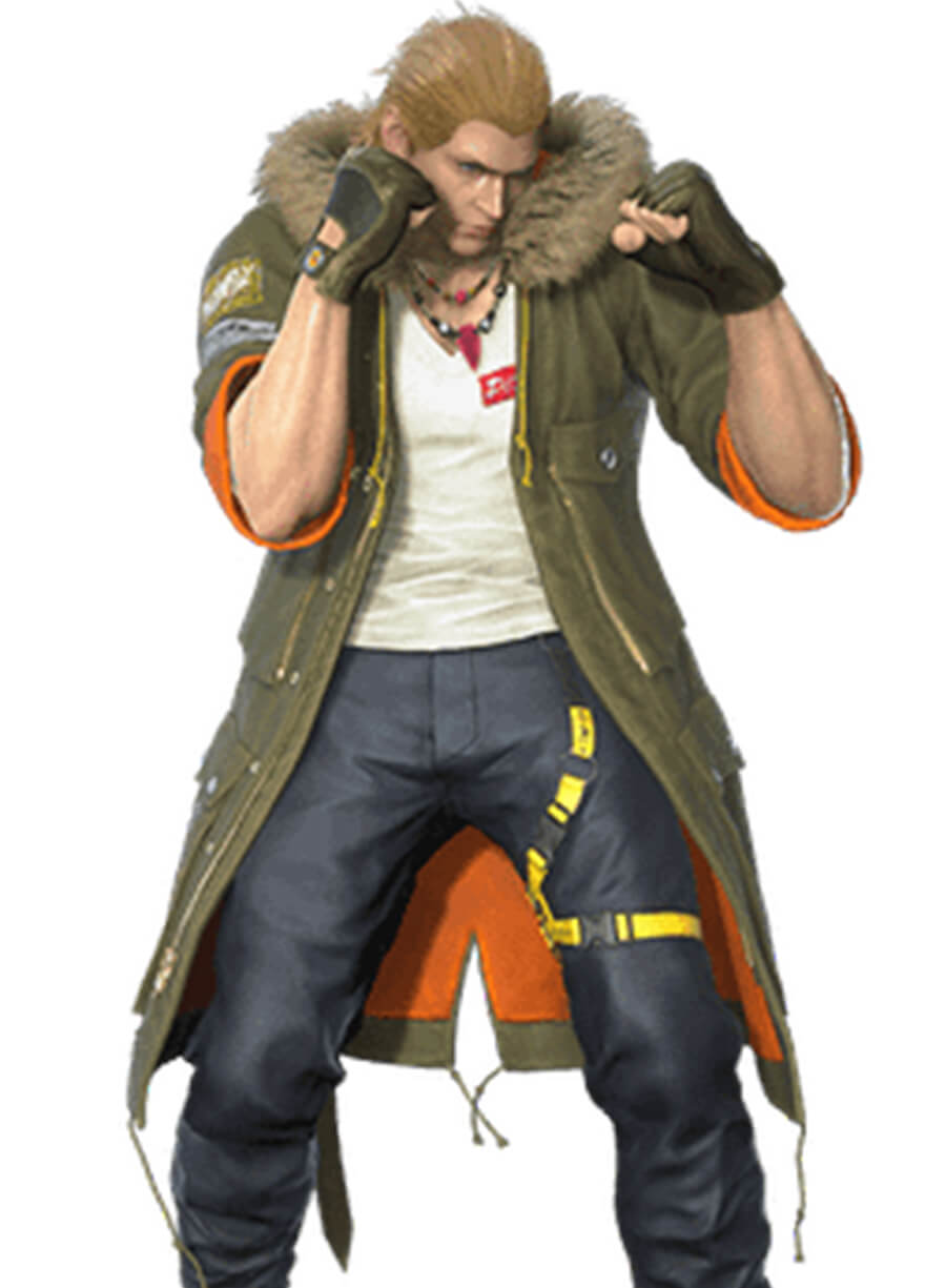Steve Fox Tekken 8 Green Gaming Coat