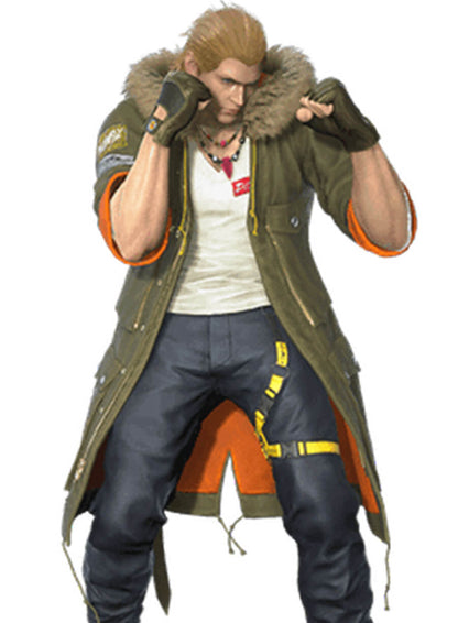 Steve Fox Tekken 8 Green Gaming Coat