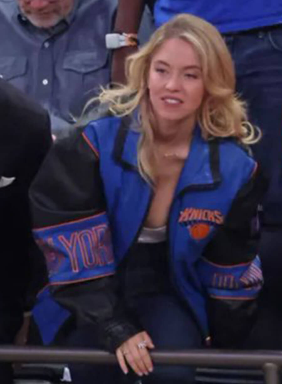 Sydney Sweeney Knicks Leather Jacket