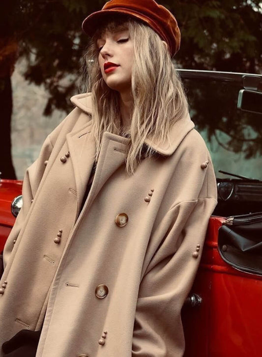 Taylor Swift All Too Well Beige Coat