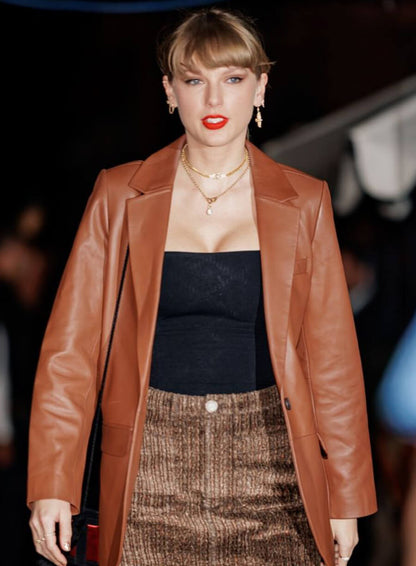 Taylor Swift Leather Blazer
