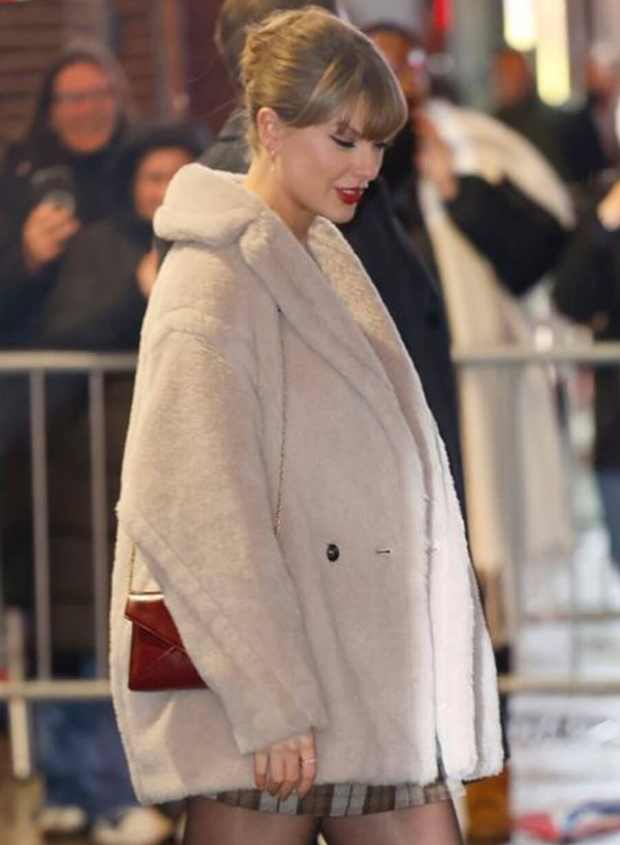 Taylor Swift The Late Show With Stephen Colbert Teddy Coat