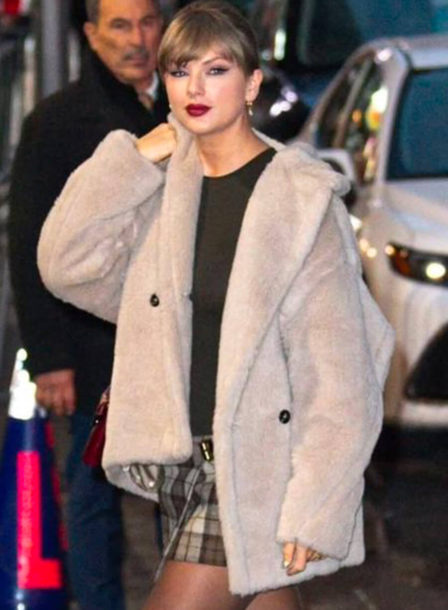 Taylor Swift The Late Show With Stephen Colbert Teddy Coat