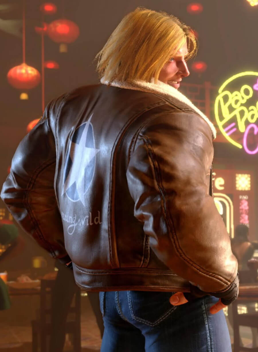Terry Borgard Street Fighter 6 Leather Jacket