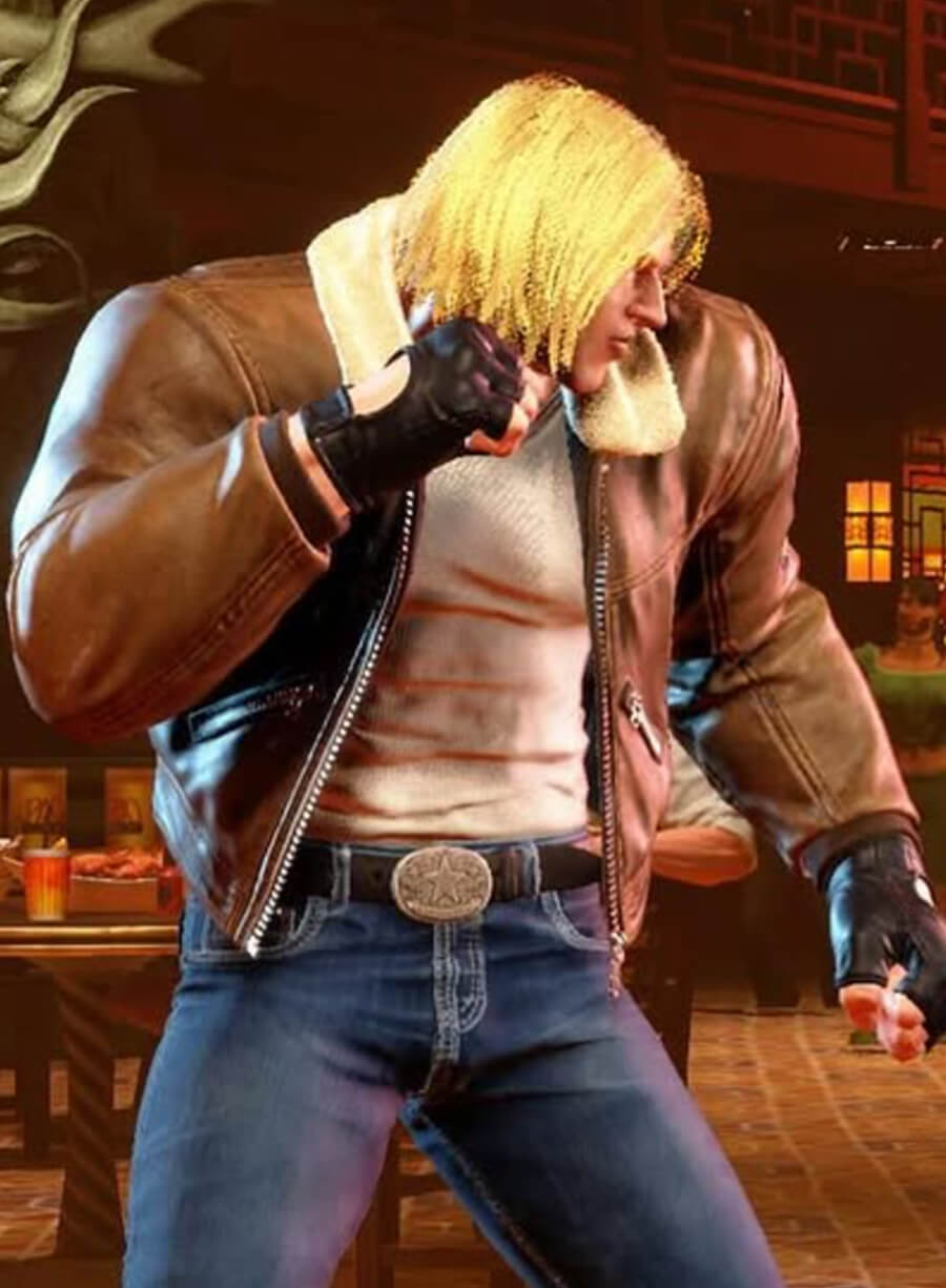 Terry Borgard Street Fighter 6 Leather Jacket