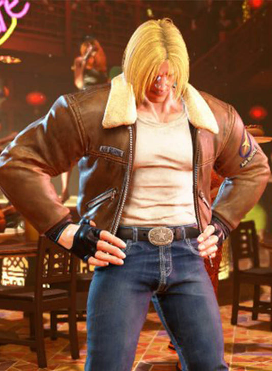 Terry Borgard Street Fighter 6 Leather Jacket