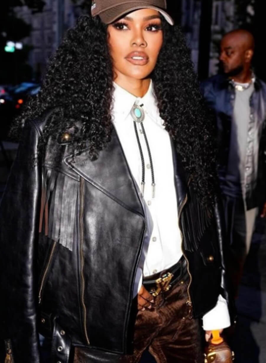 Teyana Taylor 17th Annual Harlem's Fashion Row Style Awards Biker Jacket