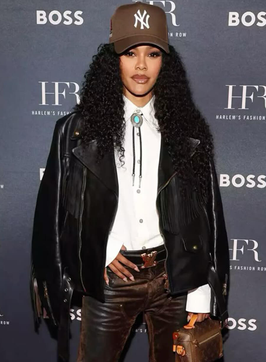 Teyana Taylor 17th Annual Harlem's Fashion Row Style Awards Biker Jacket