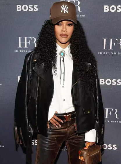 Teyana Taylor 17th Annual Harlem's Fashion Row Style Awards Biker Jacket