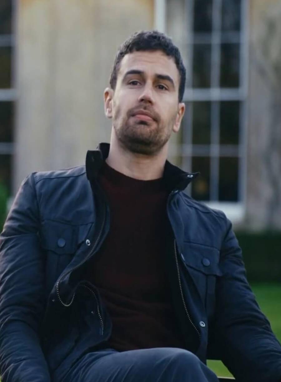 Theo James The Gentlemen Wax Jacket
