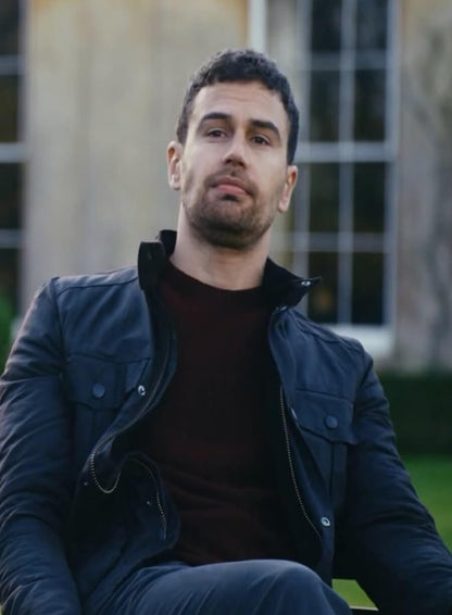 Theo James The Gentlemen Wax Jacket