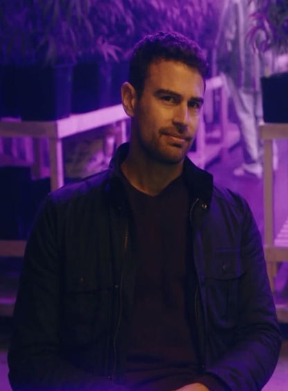 Theo James The Gentlemen Wax Jacket