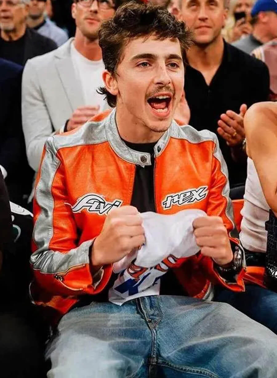 Timothée Chalamet Avirex Leather Jacket