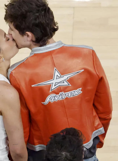 Timothée Chalamet Avirex Leather Jacket