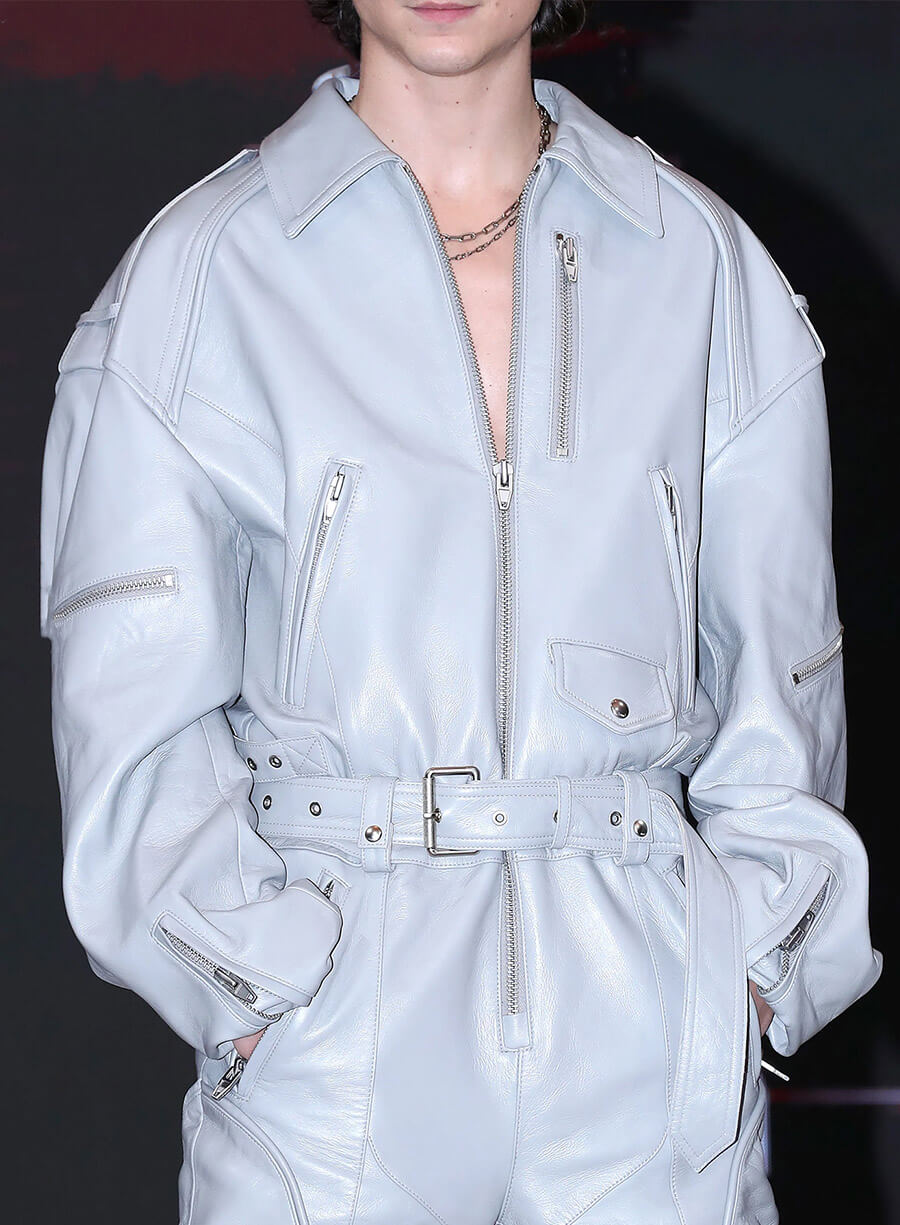 Timothée Chalamet Dune: Part Two Leather Jumpsuit