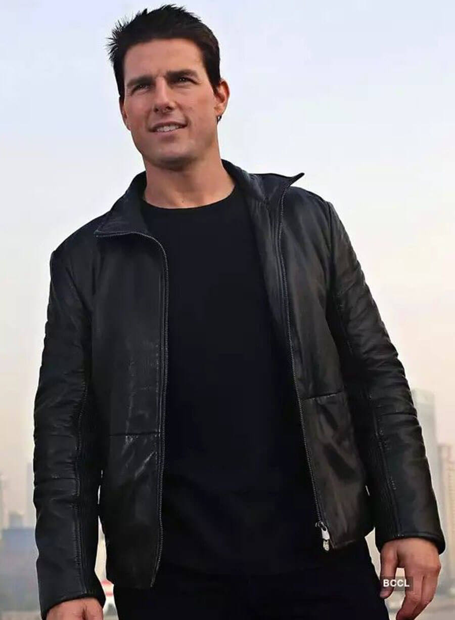 Tom Cruise Black Leather Jacket